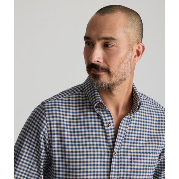 UNTUCKit Flannel Cerasuola Button Up Plaid. Shirt Sz XL Blue White - Picture 2 of 9